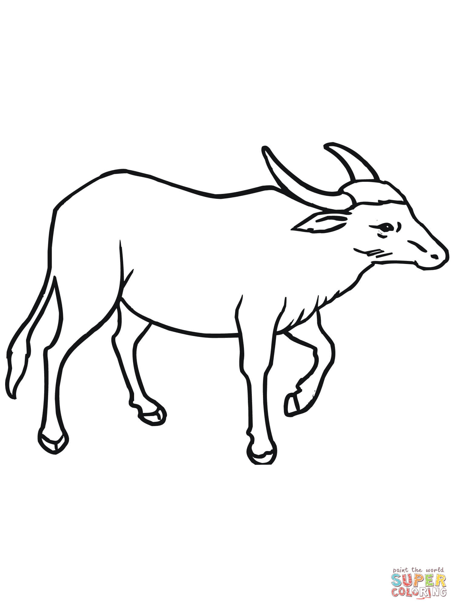 Plansa de colorat cu Taur 17 9